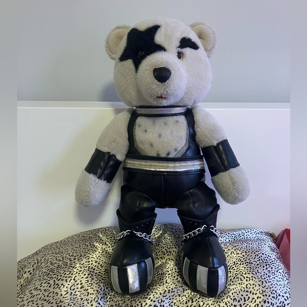 Paul Stanley Teddy Bear Vintage Rock n roll KISS Plush memorabilia